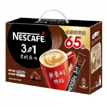 雀巢咖啡三合一濃醇原味超值裝 15gx65包