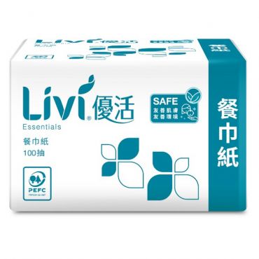 優活 餐巾紙 9吋 100抽×36包/箱
